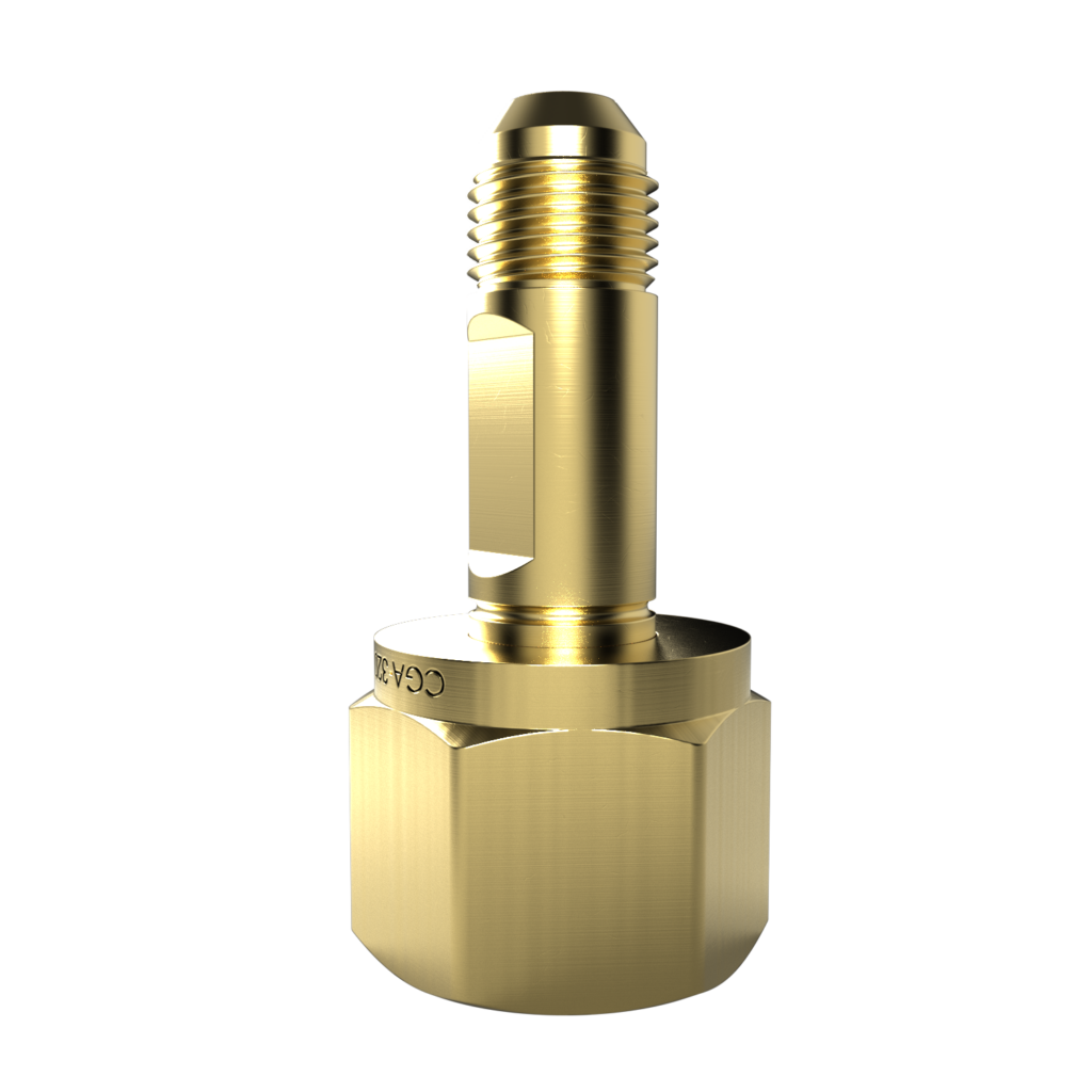 CGA320 to JIC Adapter Side View