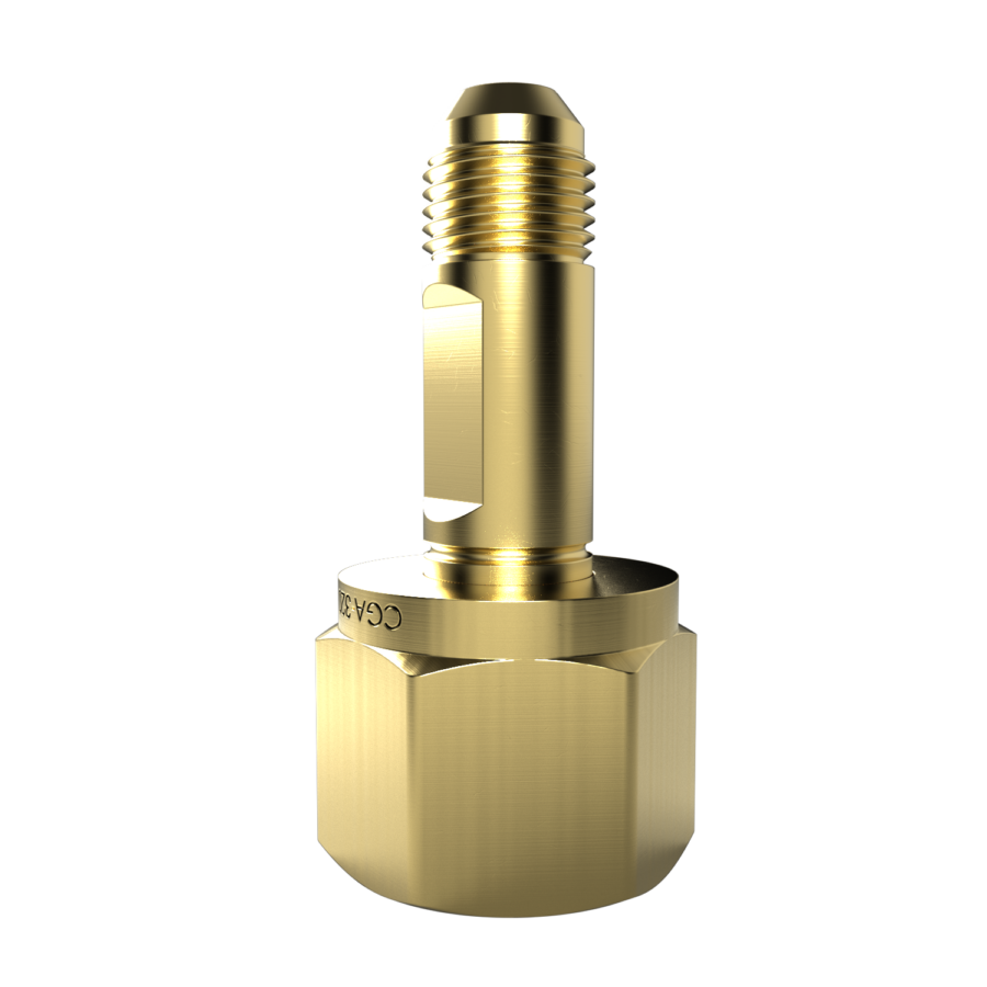 CGA320 to JIC Adapter Side View